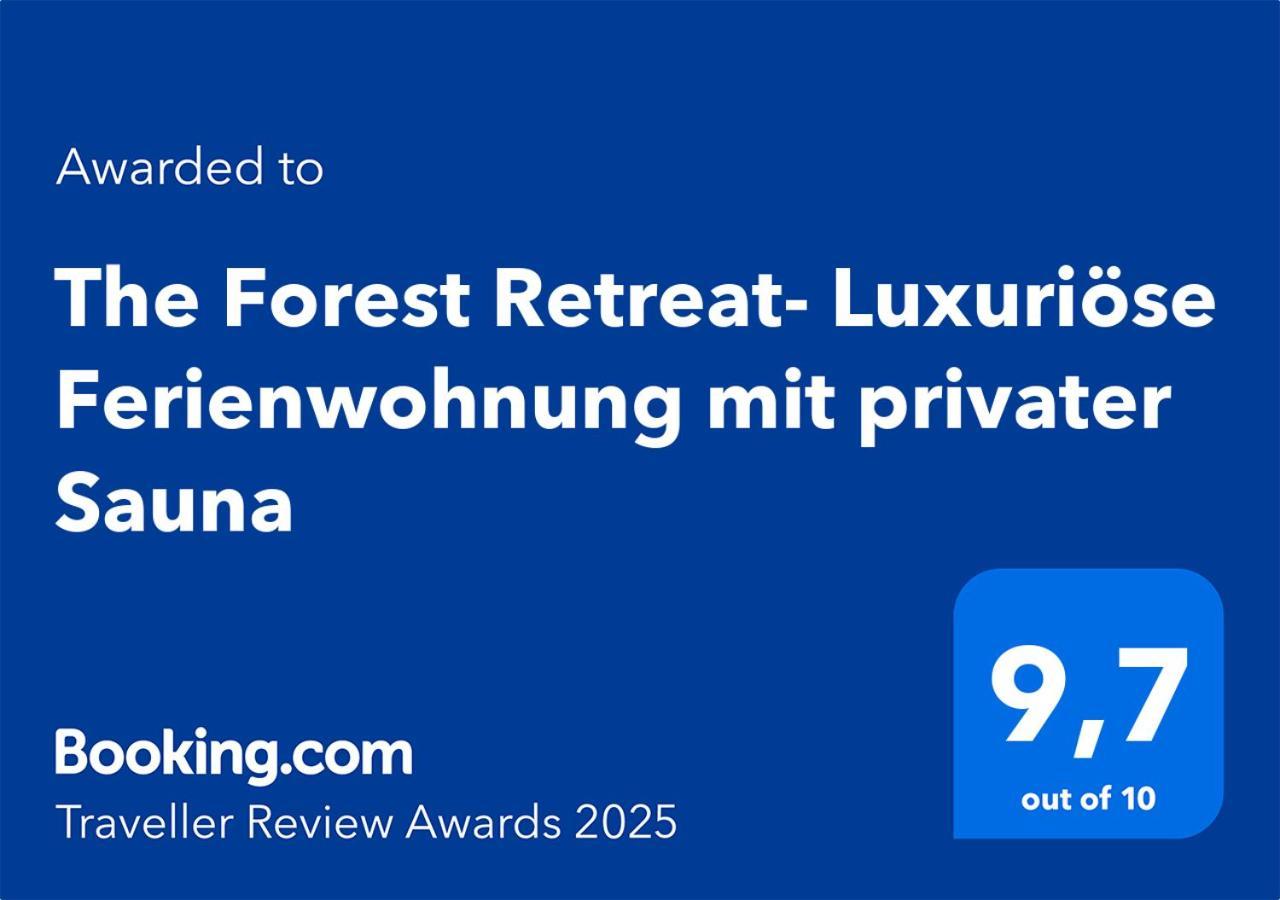 The Forest Retreat- Luxurioese Ferienwohnung Mit Privater Sauna Wermelskirchen Zewnętrze zdjęcie